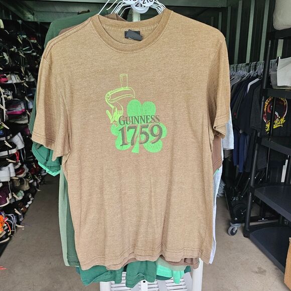 Guinness Brown and Green Short Sleeve Tee - Picture 1 of 5